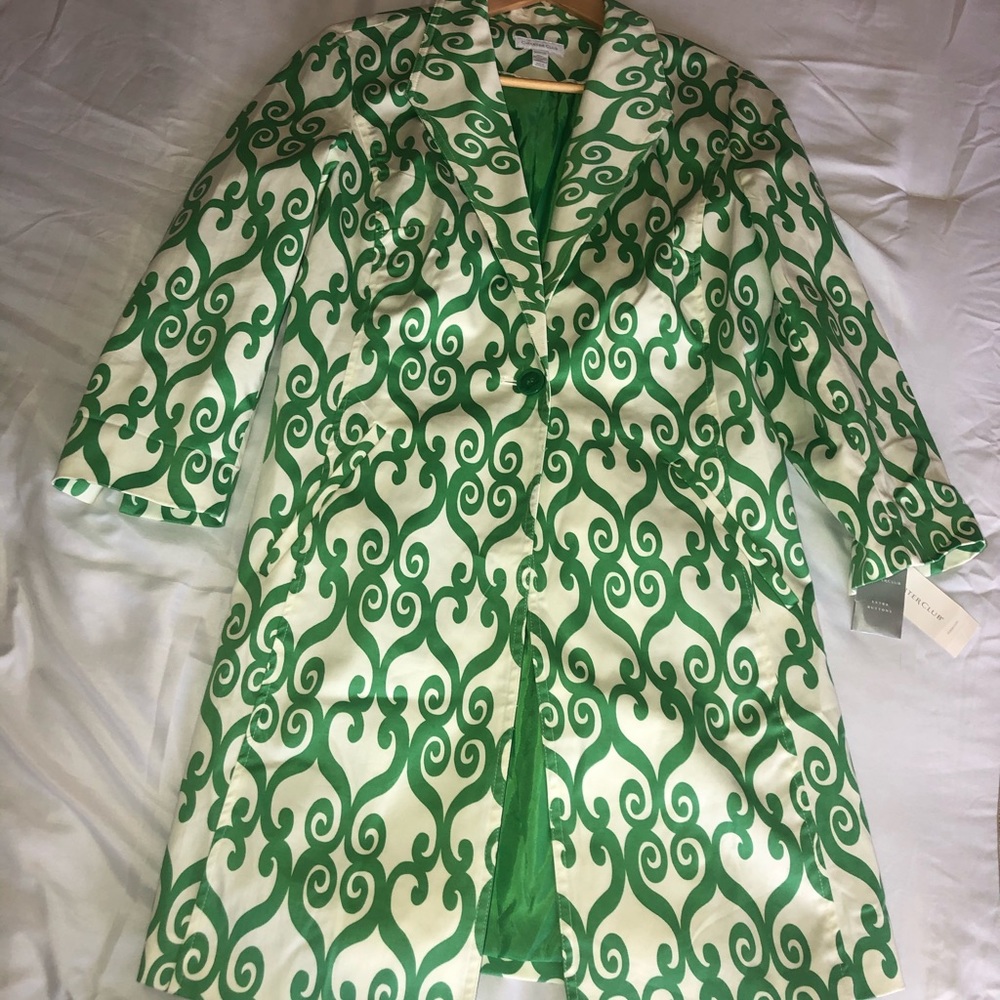 Charter club jacket/ long blazer